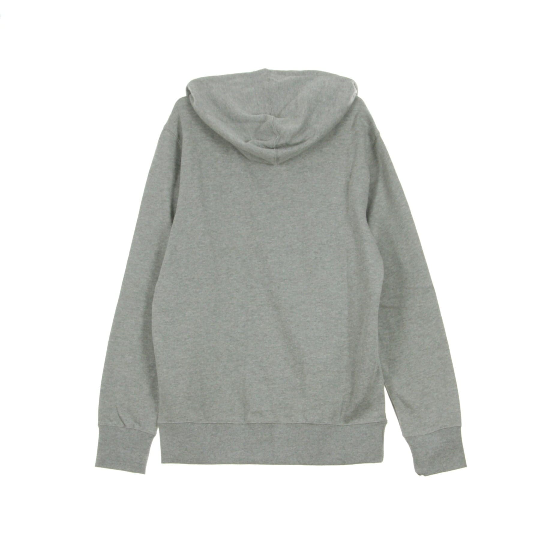 HUF Felpa Cappuccio Uomo Essentials Og Logo Grey Heather - 5