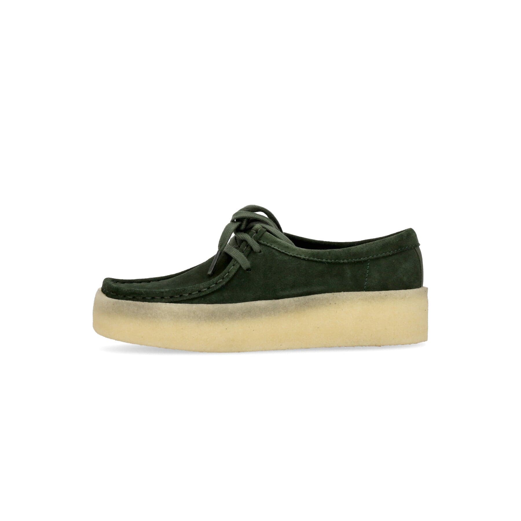 CLARKS Scarpa Lifestyle Donna W Wallabee Cup Dark Green - 8