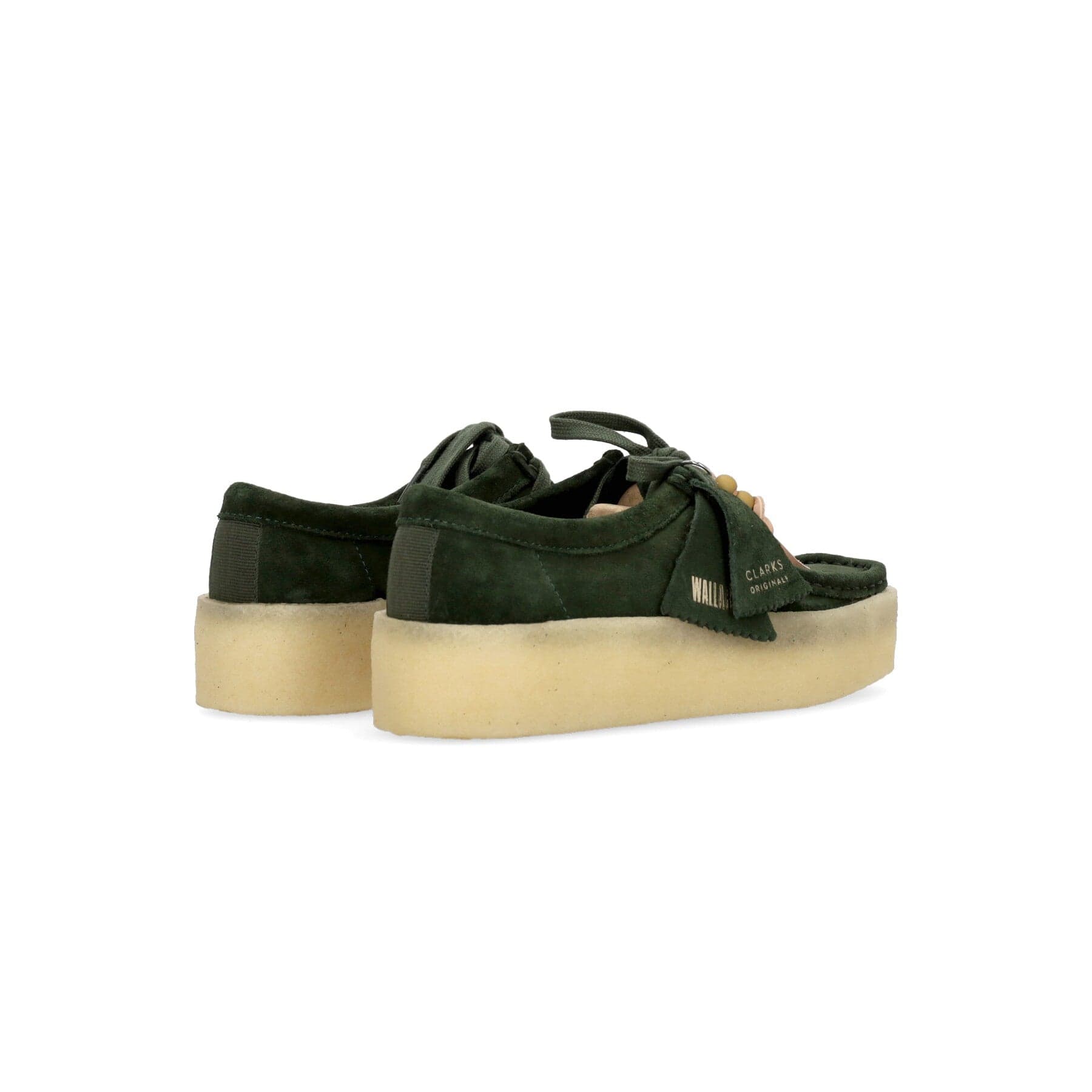 CLARKS Scarpa Lifestyle Donna W Wallabee Cup Dark Green - 4