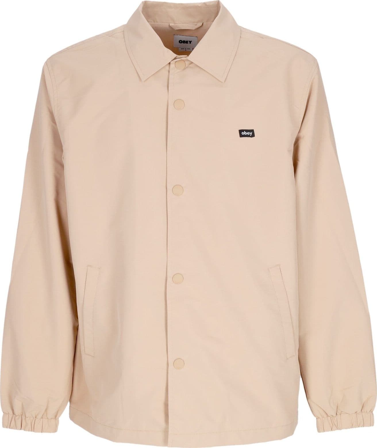 OBEY Giacca Coach Jacket Uomo Froggy Coach Jacket Irish Cream - 2