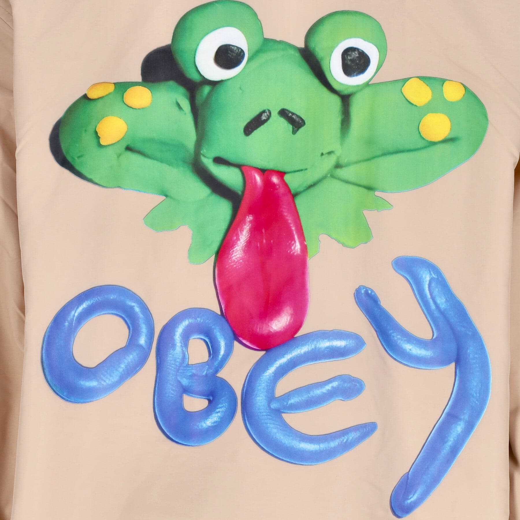 OBEY Giacca Coach Jacket Uomo Froggy Coach Jacket Irish Cream - 3