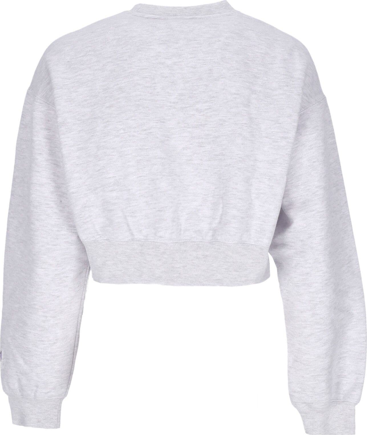 OBEY Felpa Girocollo Corta Donna Little Lamb Baby Crew Specialty Fleece Ash Grey - 2
