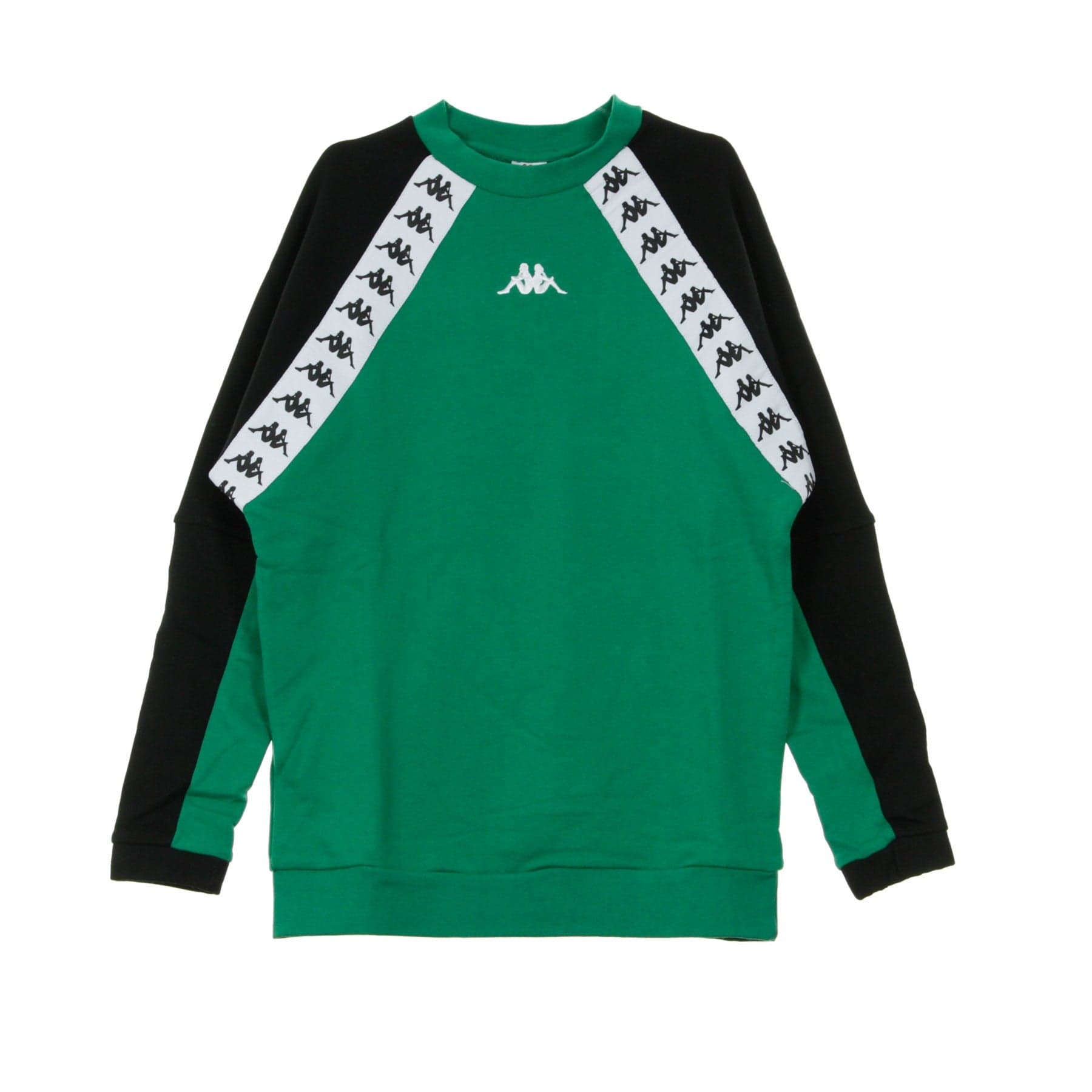 KAPPA Felpa Girocollo Uomo Authentic Barmis Green/black/white - 4