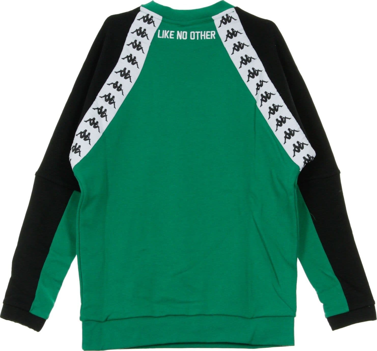 KAPPA Felpa Girocollo Uomo Authentic Barmis Green/black/white - 2