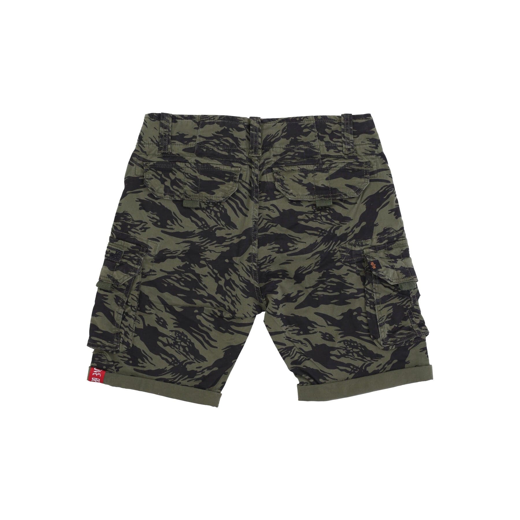 ALPHA INDUSTRIES Pantalone Corto Uomo Crew Short Camo Brushstroke Green - 2