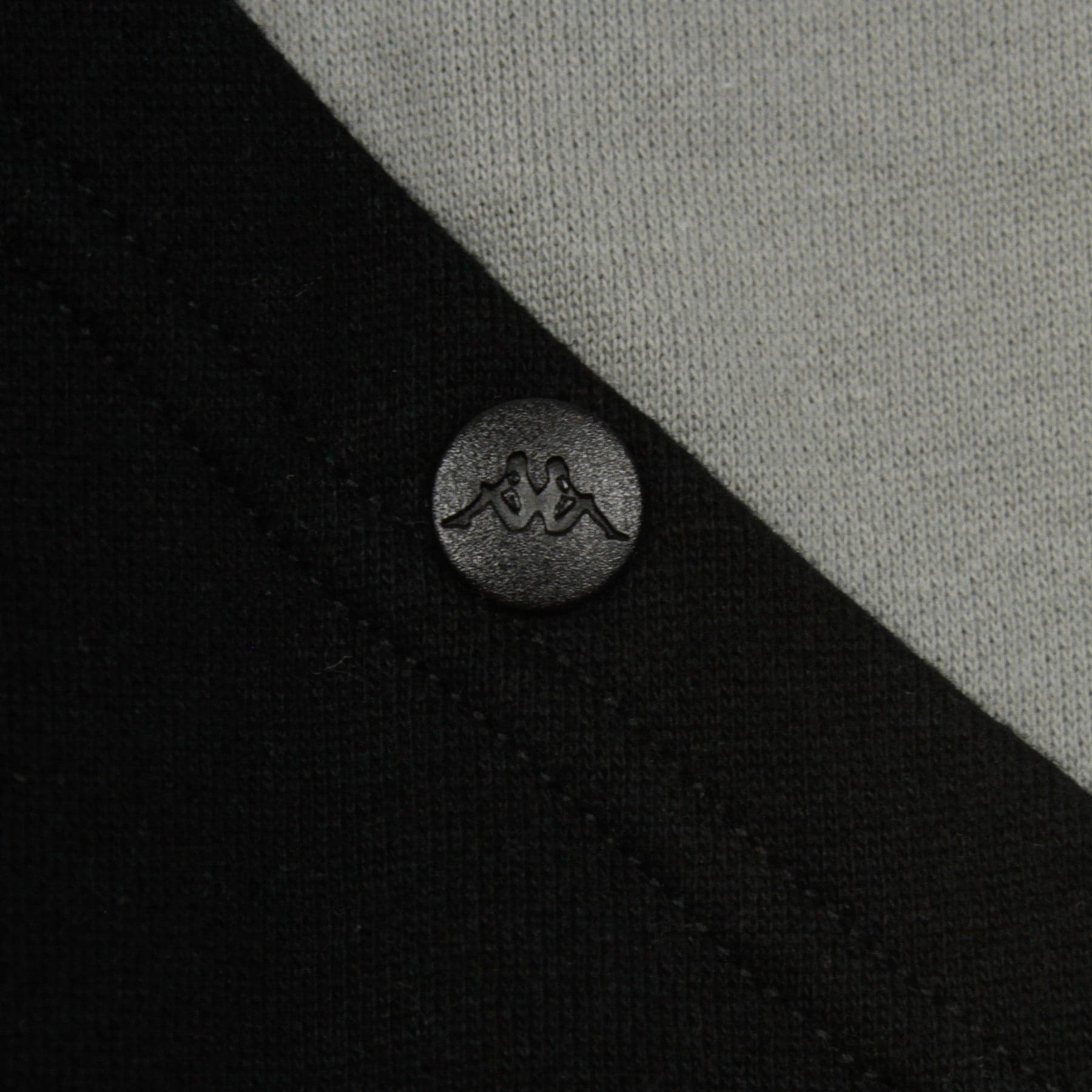 KAPPA Felpa Cappuccio Zip Uomo Authentic 90 Barna Black/grey Flint/white - 4