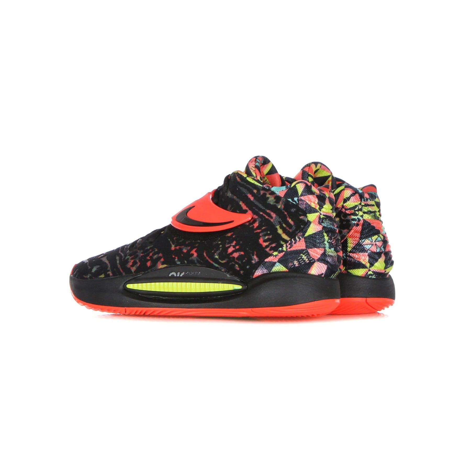 NIKE NBA Scarpa Basket Uomo Kd14 Black/bright Crimson/yellow Strike - 13