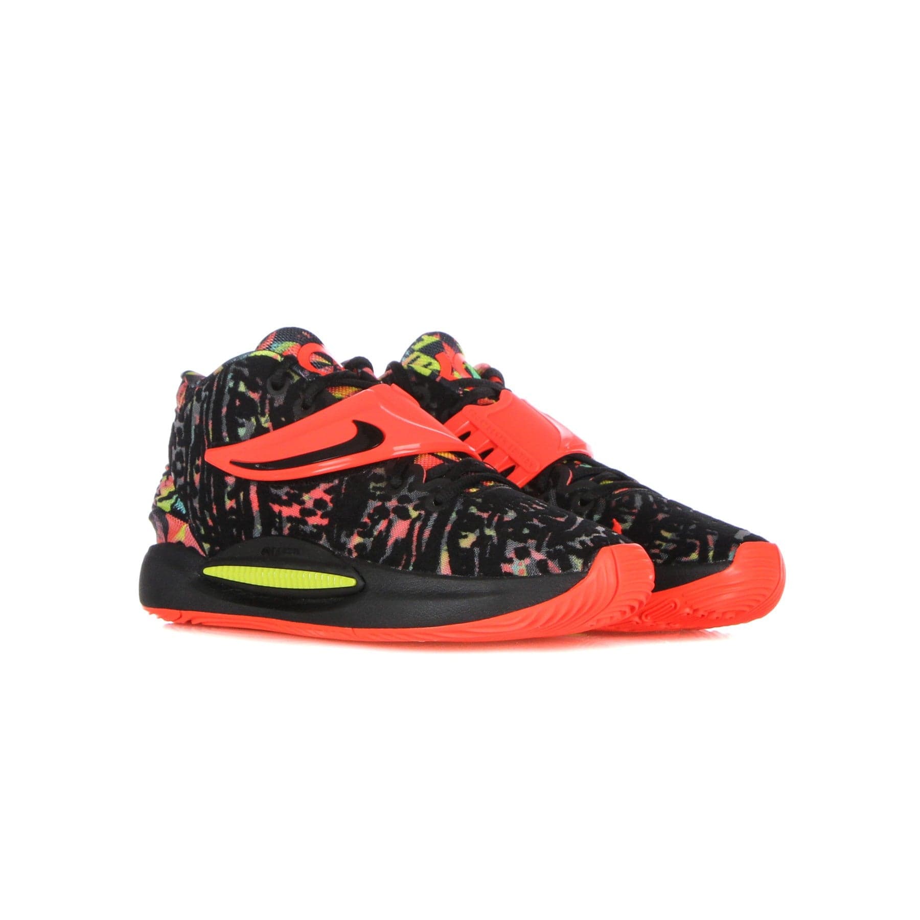 NIKE NBA Scarpa Basket Uomo Kd14 Black/bright Crimson/yellow Strike - 10