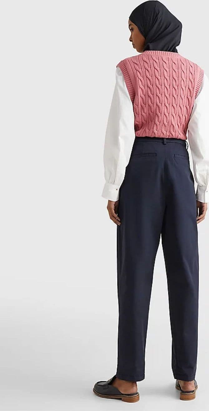Tommy Hilfiger  PANTALONE CO SCARF PLEATED TAPERED - 2