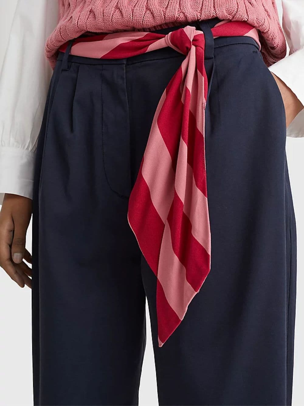 Tommy Hilfiger  PANTALONE CO SCARF PLEATED TAPERED - 4