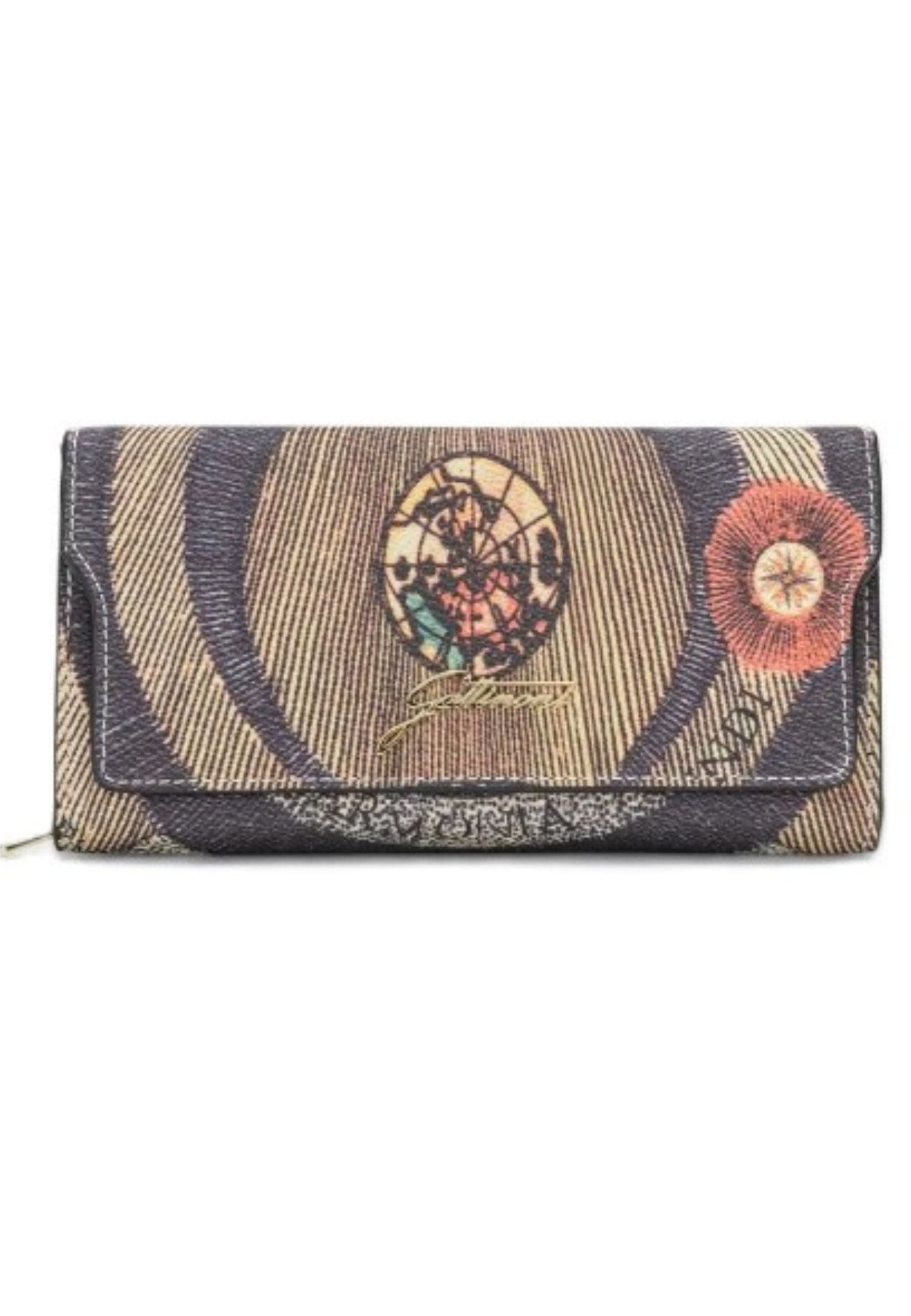 GATTINONI  PORTAFOGLIO PLANETARIUM L FLAP WALLET PVC - 4