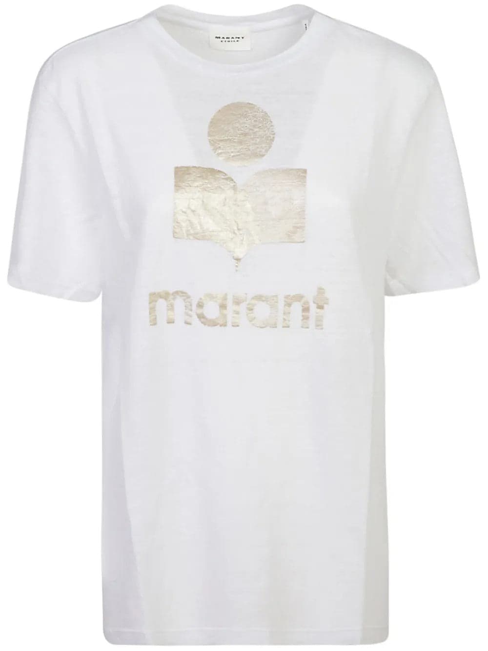 MARANT ETOILE Marant Etoile - T-Shirt Zewel Bianca e Nera da Donna - 6