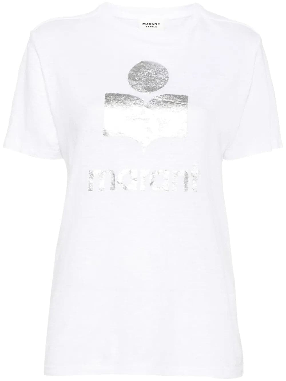 MARANT ETOILE Marant Etoile - T-Shirt Zewel Bianca e Nera da Donna - 5