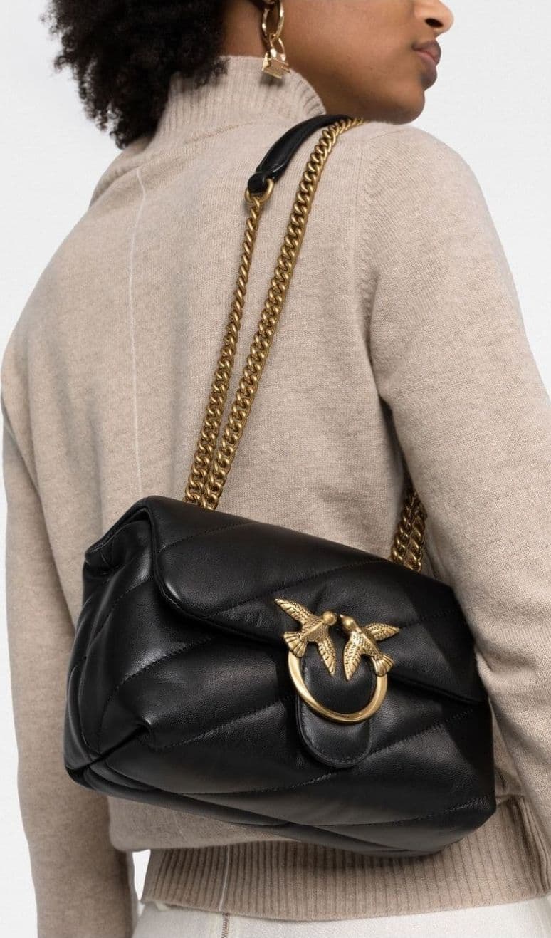 Pinko  - Borsa a Tracolla Nera da Donna - 6