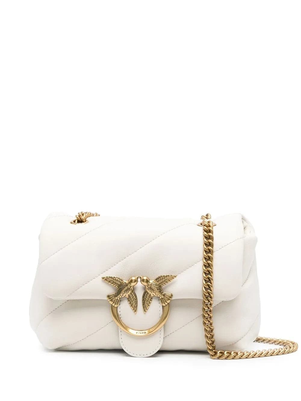 Pinko  - Borsa a Tracolla Love Mini Puff Bianca da Donna - 6