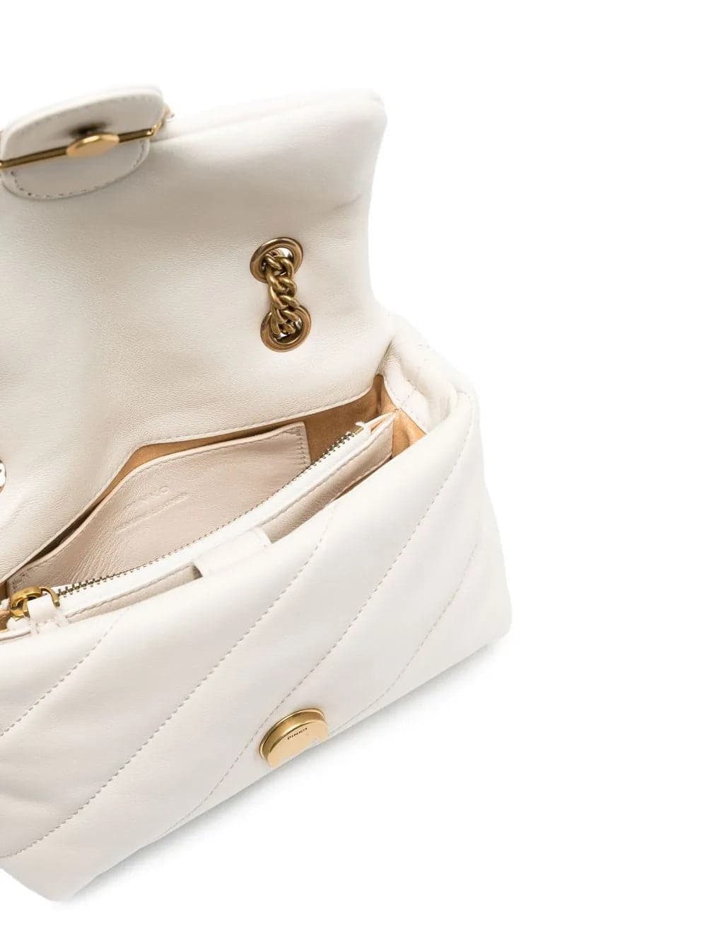 Pinko  - Borsa a Tracolla Love Mini Puff Bianca da Donna - 4