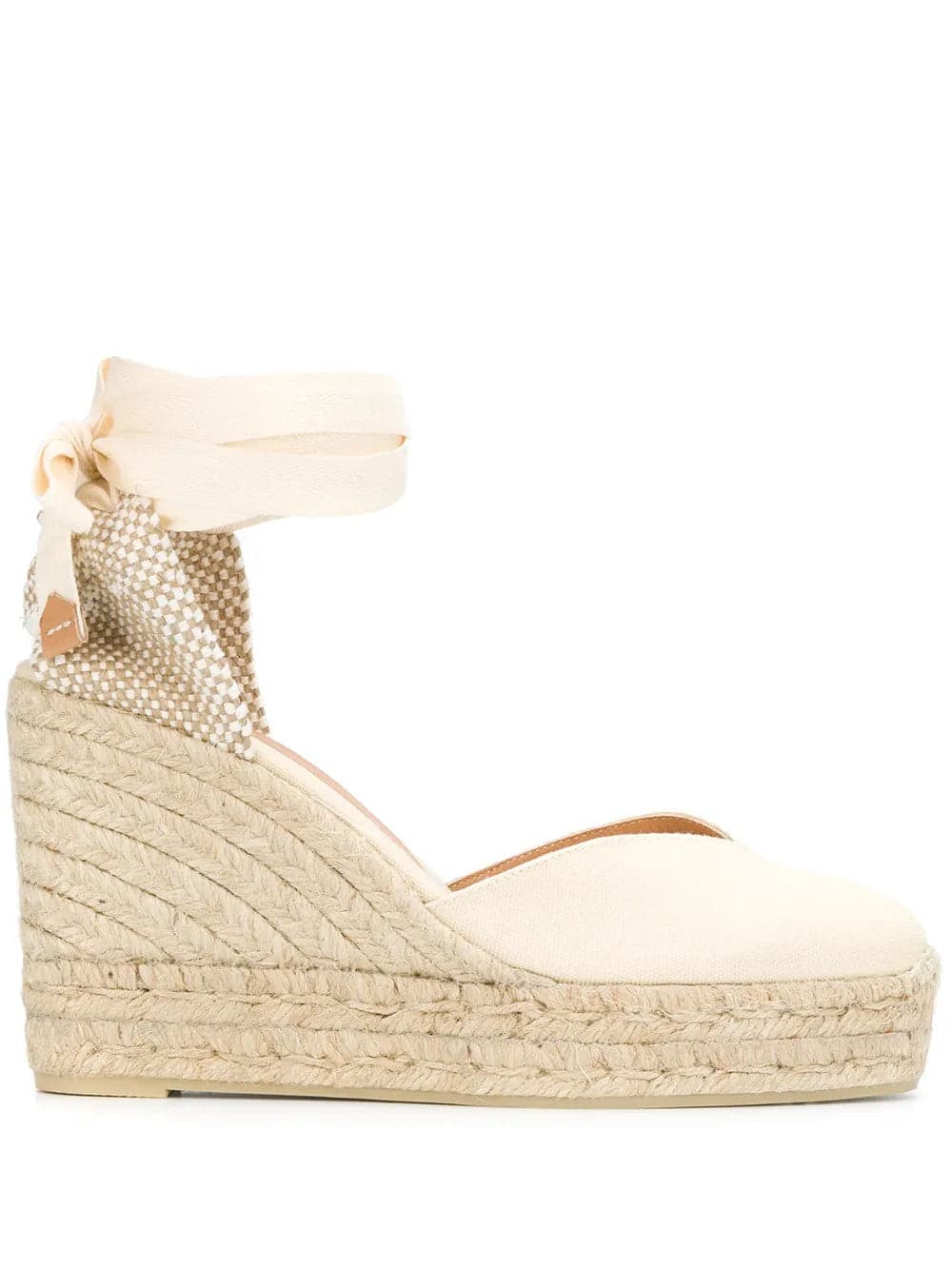 CASTANER Castaner - Espadrillas Zeppa Juta Beige e Bianche da Donna - 6
