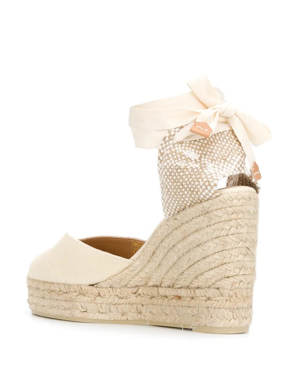 CASTANER Castaner - Espadrillas Zeppa Juta Beige e Bianche da Donna - 2