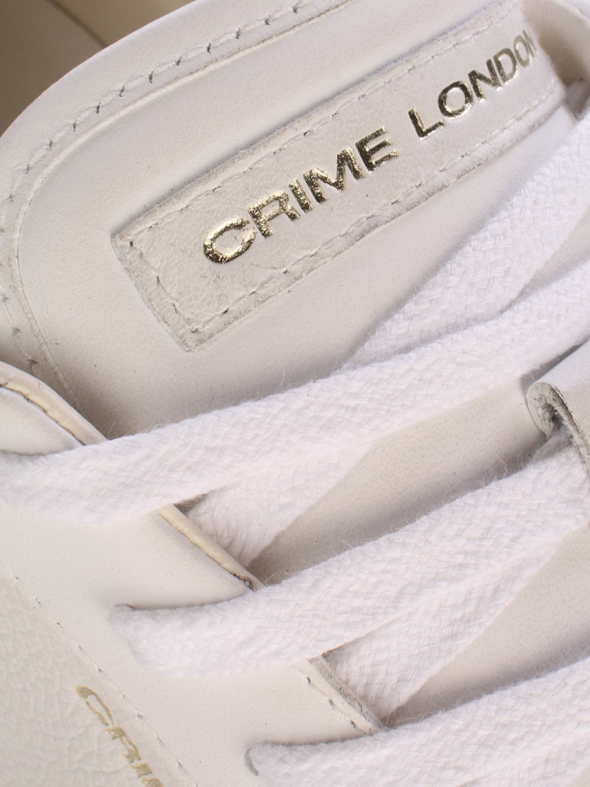 Crime London  - Sneakers Eclipse Lunar Bianche da Uomo - 4
