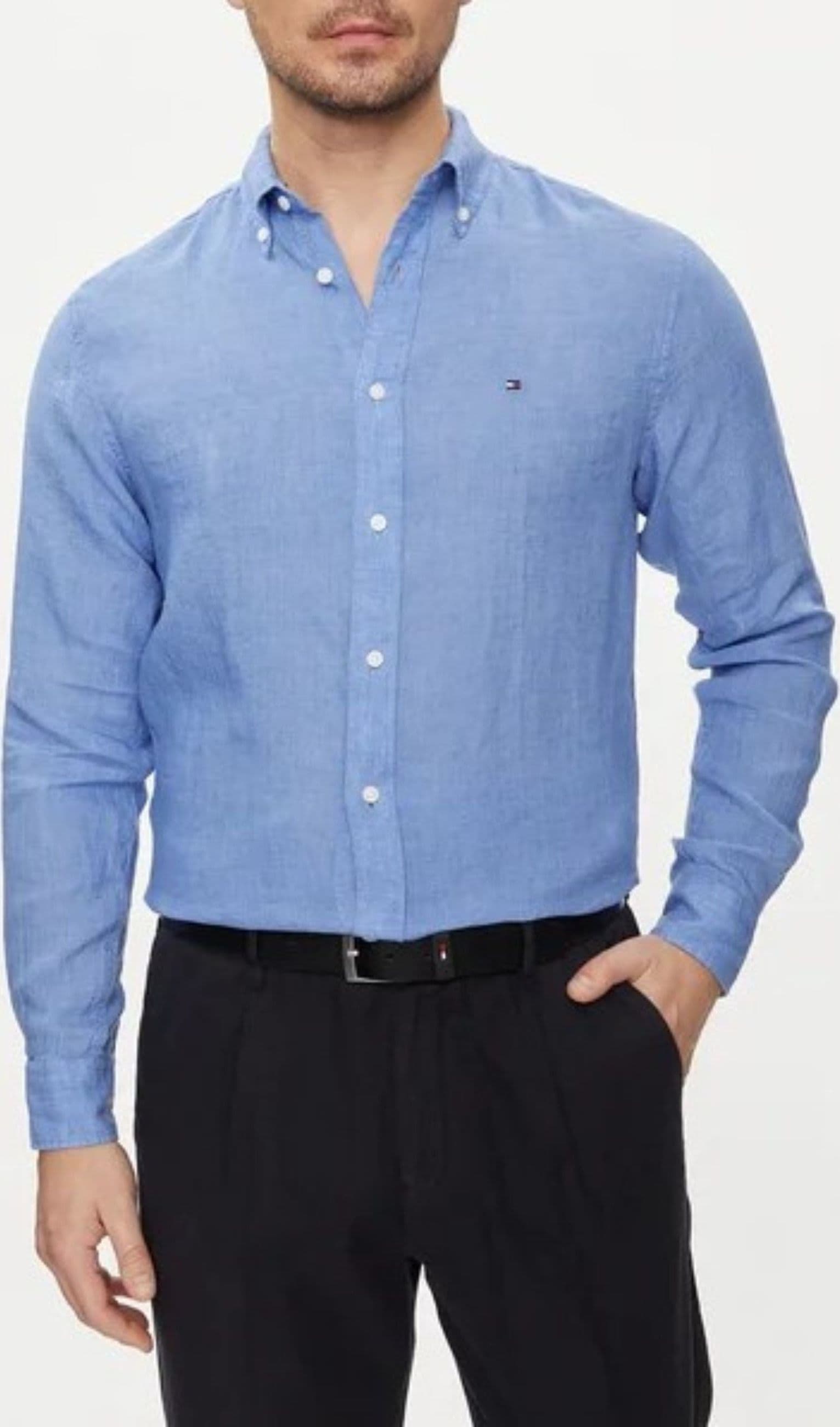 Tommy Hilfiger  CAMICIA PIGMENT DYED LI SOLID RF SHIRT - 7