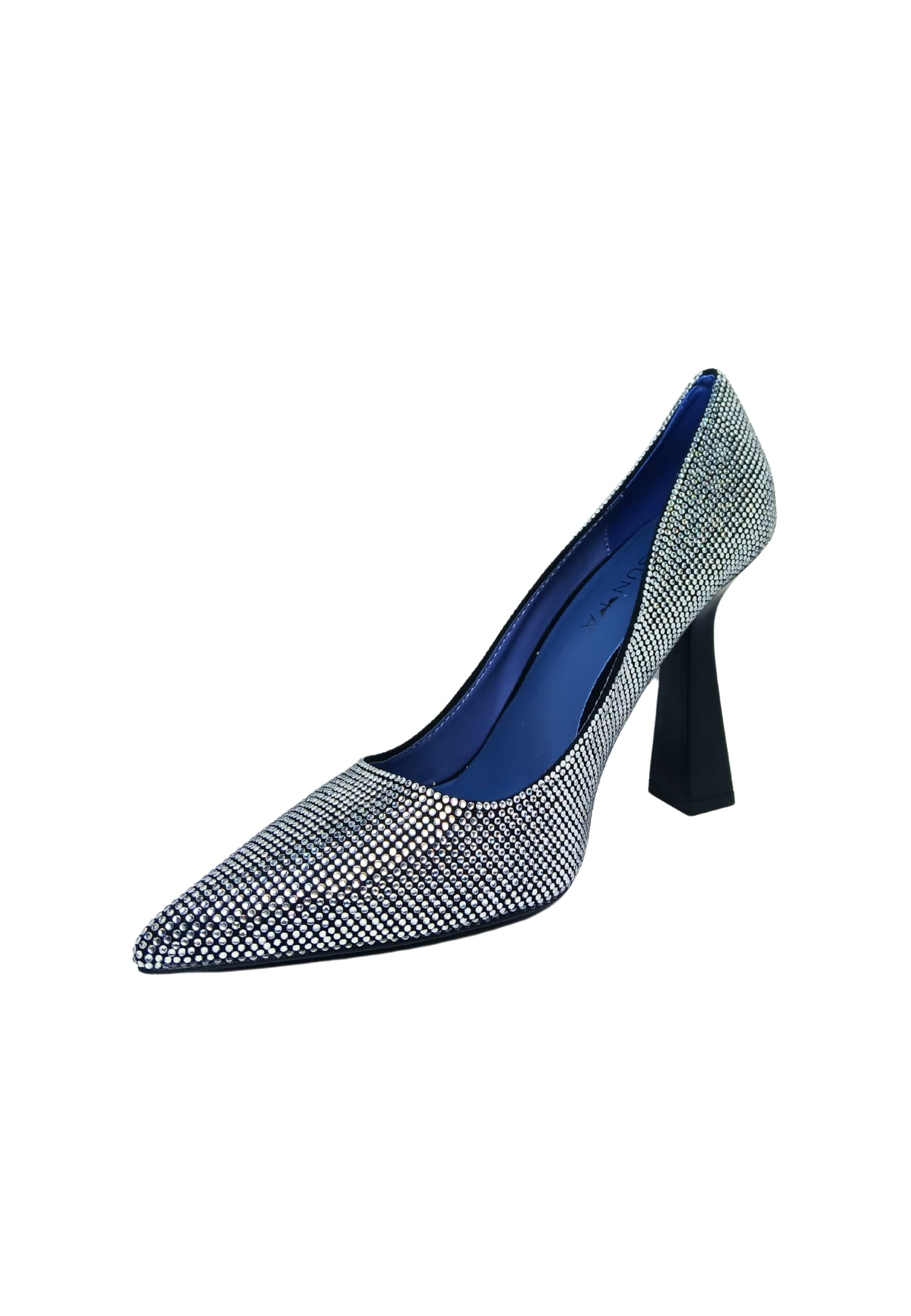 PREGUNTA Scarpe Donna Pregunta Decollete con tacco a rocchetto, full Black- Cristall - 5