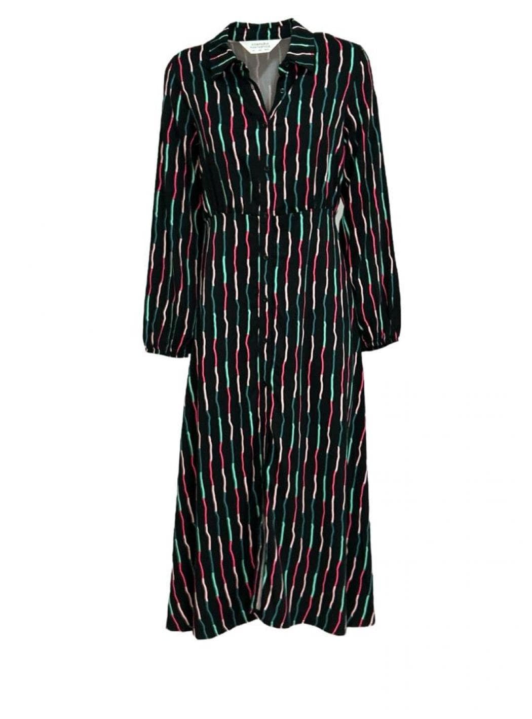 COMPANIA FANTASTICA Donna compania fantastica 34C/12080_ABITO_STRIPES_NERO - 5