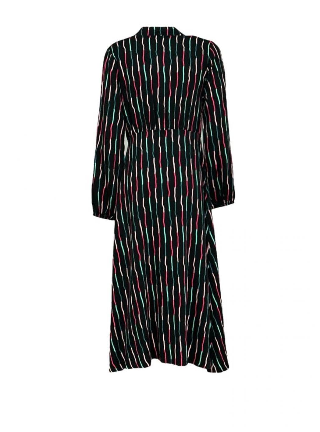 COMPANIA FANTASTICA Donna compania fantastica 34C/12080_ABITO_STRIPES_NERO - 4