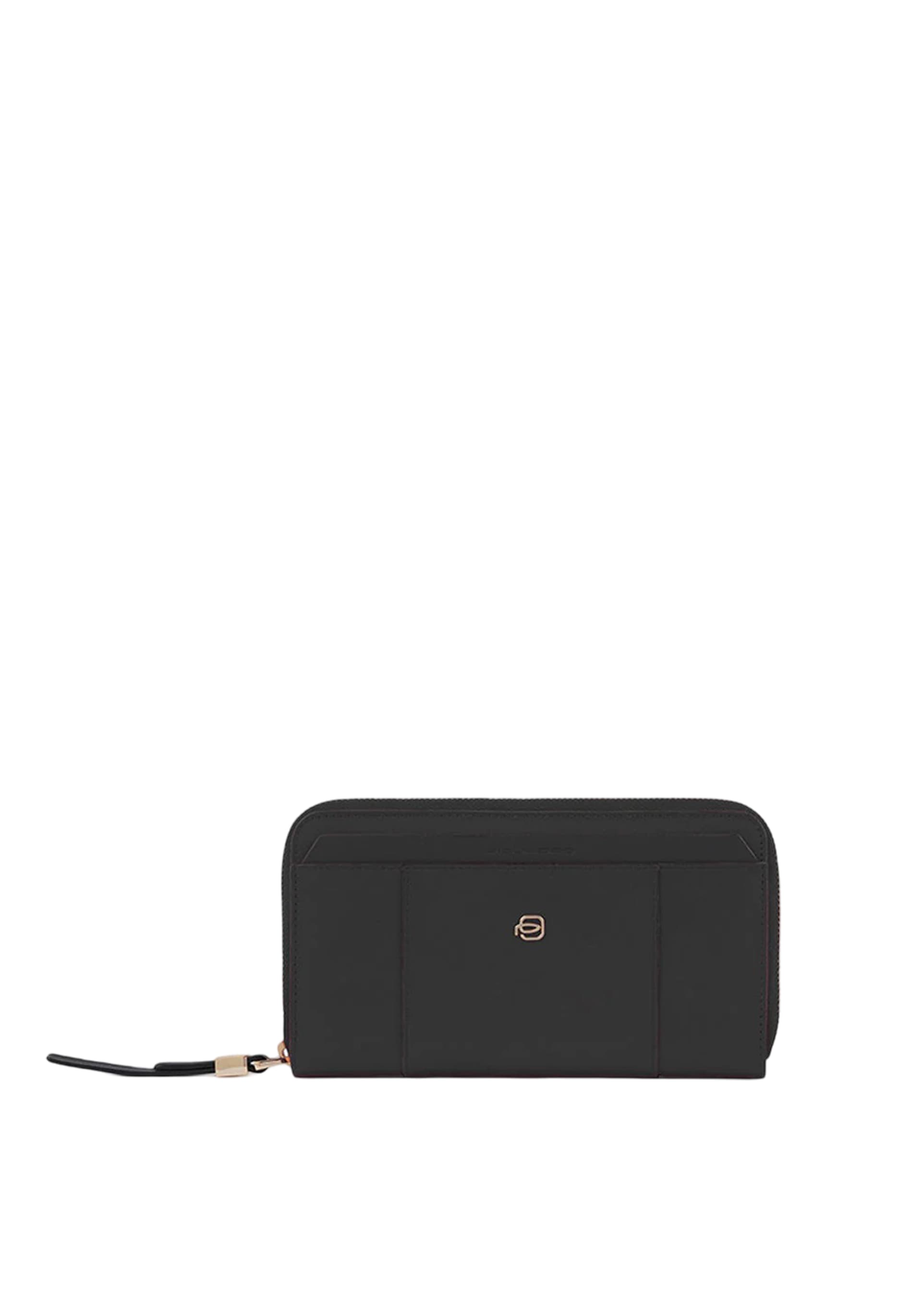 PIQUADRO Portafogli donna grande zip-around piquadro PD1515W92R-N Nero - 5