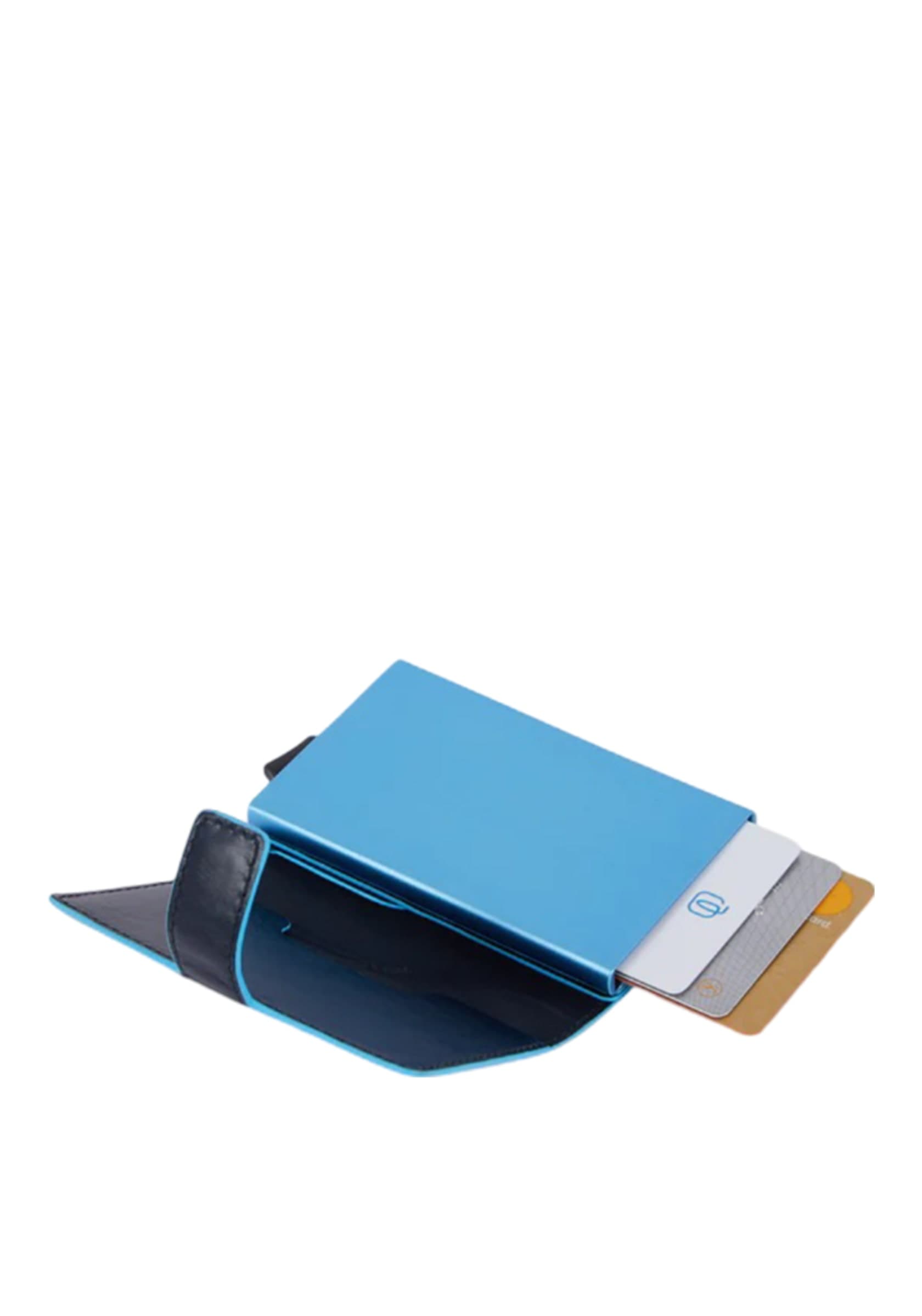 PIQUADRO Portacarte in metallo Uomo piquadro PP5649B2BLR-BLU2 Blu - 2