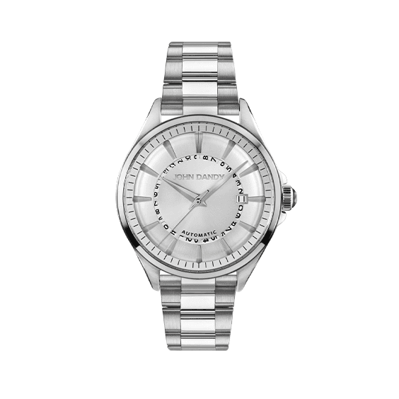 JOHN DANDY Orologio Uomo John Dandy JD-3972M-01M 42 mm – SILVER