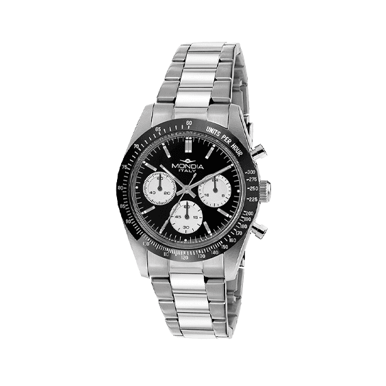 MONDIA Orologio Uomo Mondia MI-812-SB-03BK-OY 39 mm – SILVER