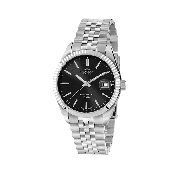 MONDIA Orologio Uomo Mondia MS-212-SS-03BK-GB 40 mm – SILVER