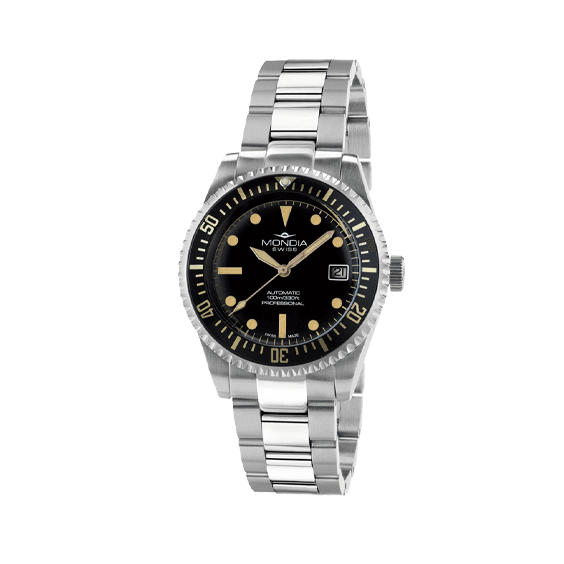 MONDIA Orologio Uomo Mondia MS-221-SSBK-BK-OY 40 mm – SILVER