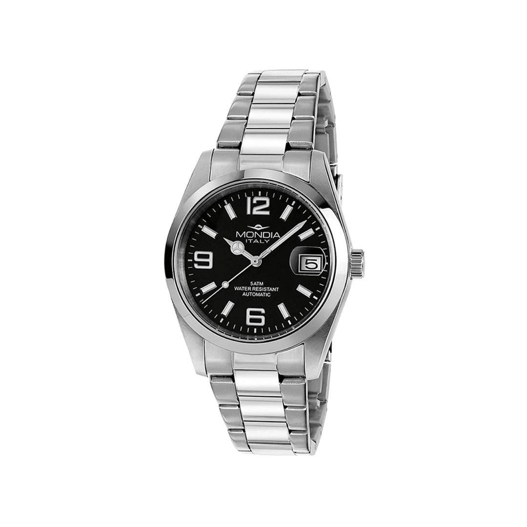 MONDIA Orologio Unisex Mondia mi-808-ss-13bk-oy 38 mm – SILVER