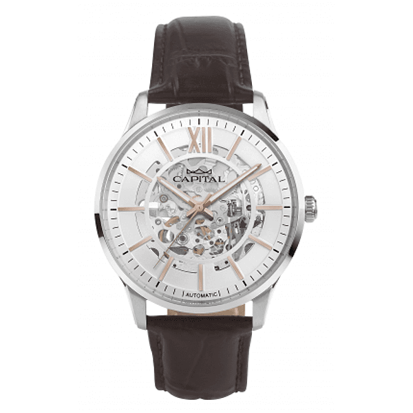 CAPITAL Orologio Uomo Capital at508-01 41 mm – SILVER