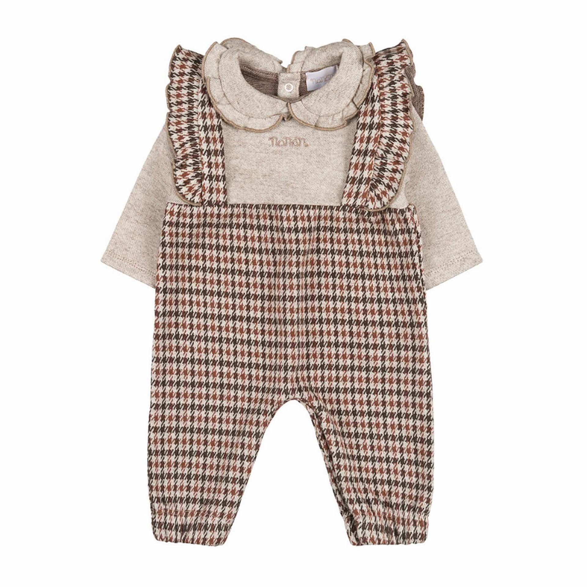 NANAN Nanan - Tutina Beige C/salopette I24451 - 3