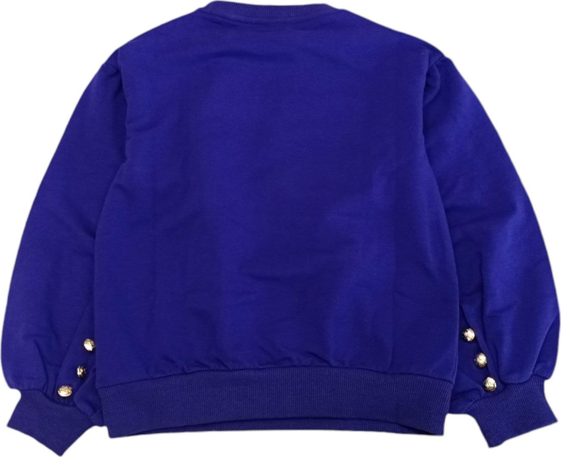 GAELLE PARIS Gaelle Paris - Felpa Viola V003 C/logo Oro F00324 - 3
