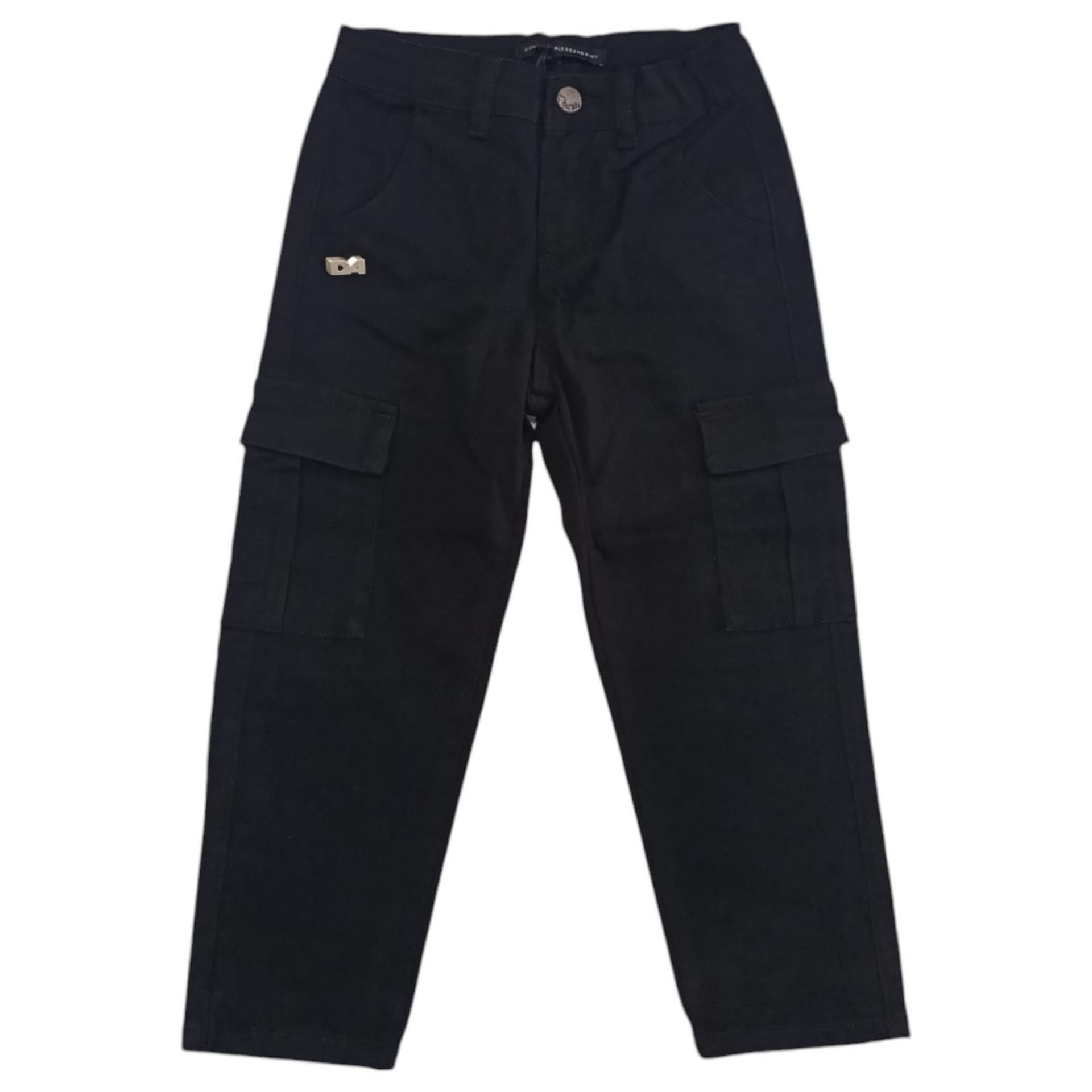 Daniele Alessandrini  - Pantalone Nero Cargo 1231P00155 - 4