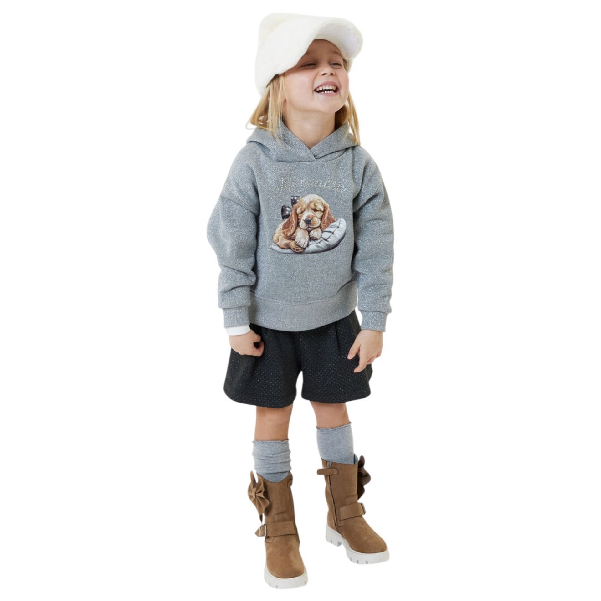 MONNALISA Monnalisa - Shorts 3175 Grigio Pois Argento 11D407 4226 - 4