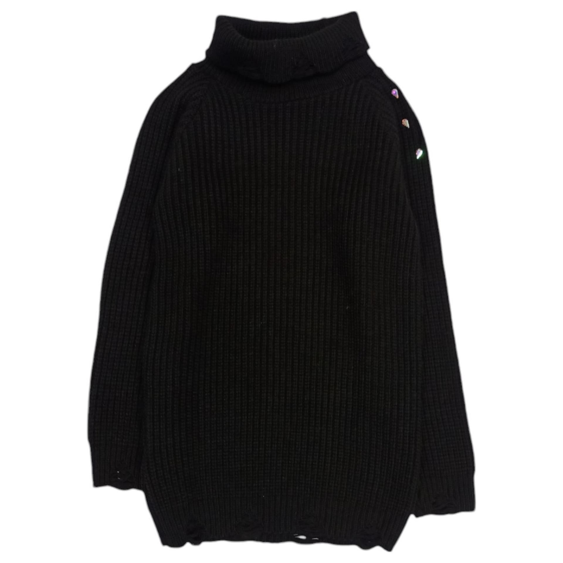 NAIDA Naida - Vestito Nero Sfrangiato NAAB301 - 4