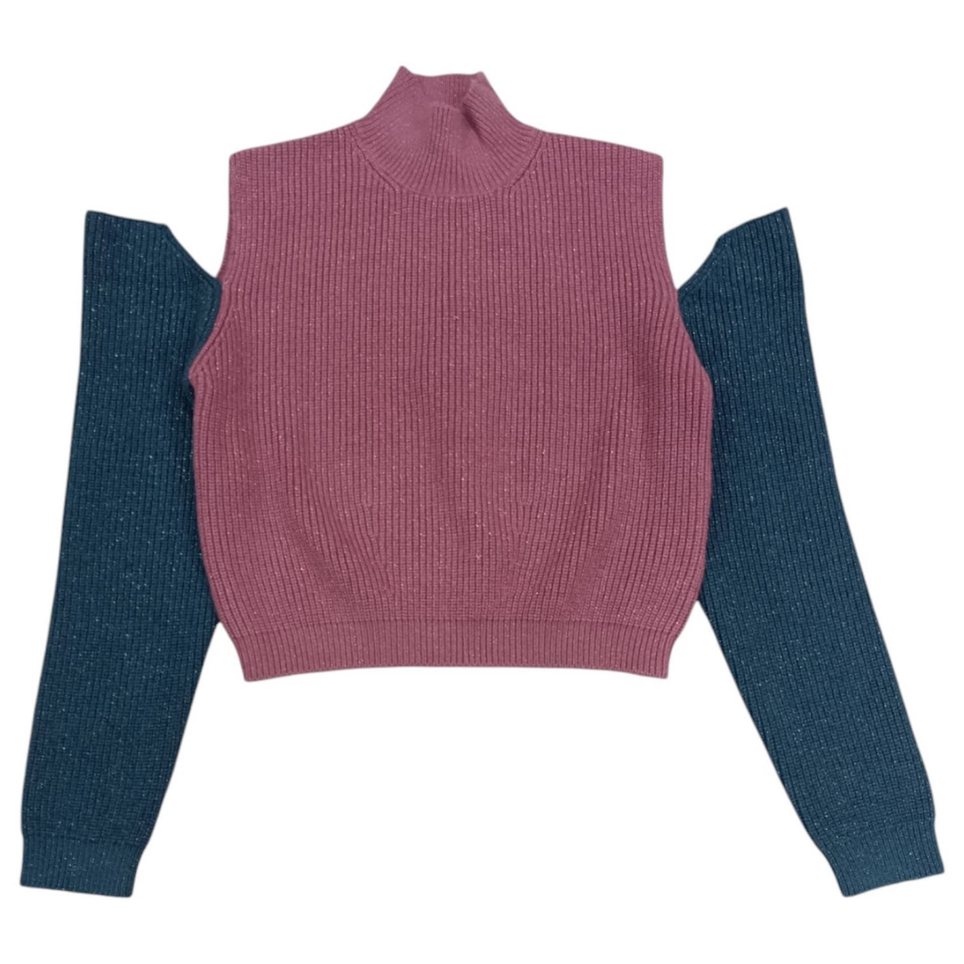 TO BE TOO To Be Too - Maglione Fuxia/blu JF24M493 - 4
