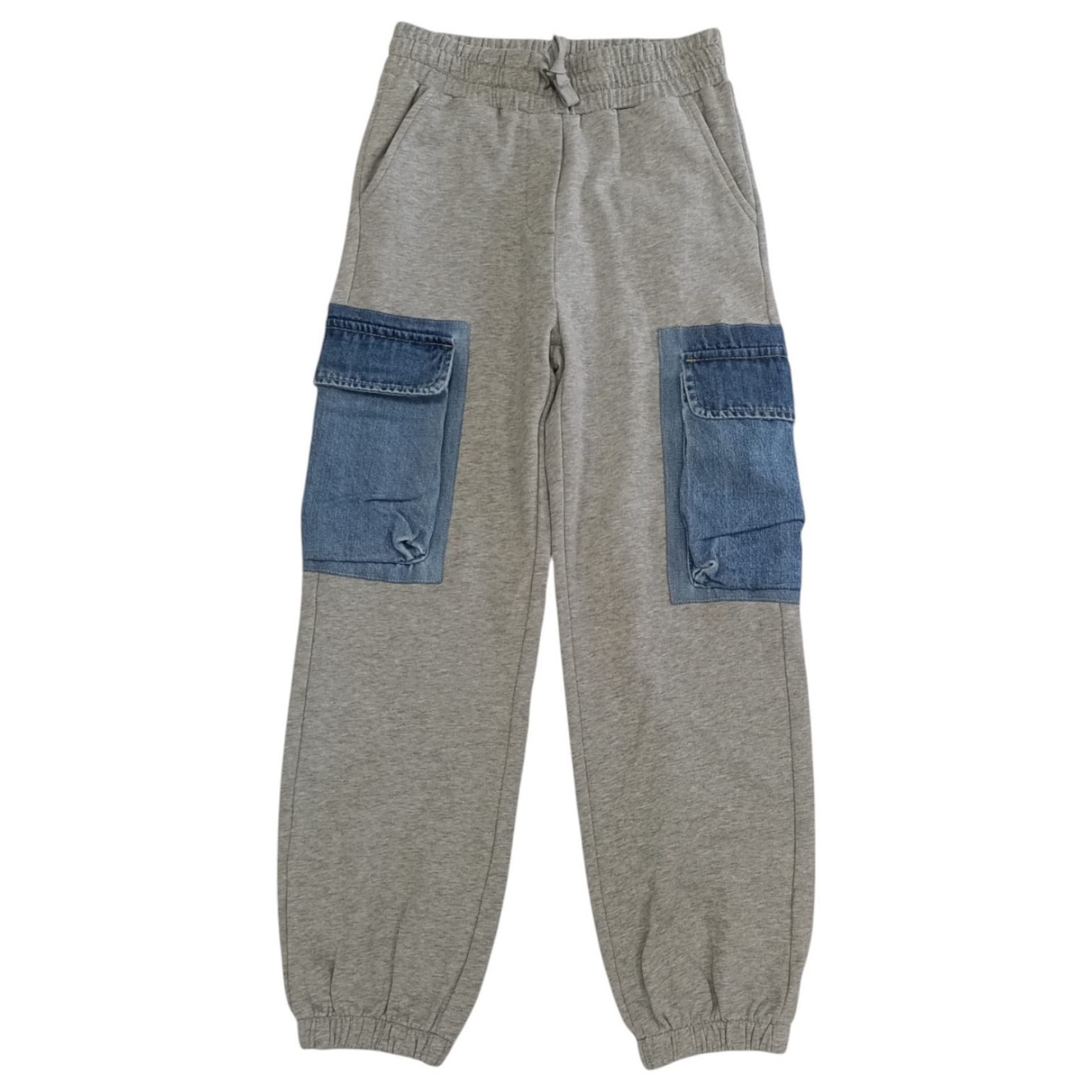 TO BE TOO To Be Too - Pant. Felpa Grigio C/denim JF24P438 - 4