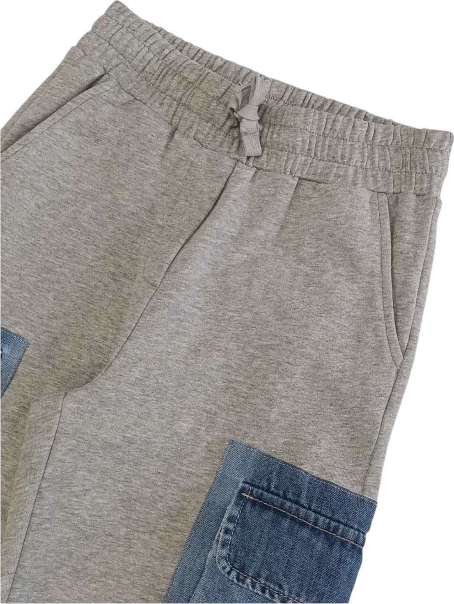 TO BE TOO To Be Too - Pant. Felpa Grigio C/denim JF24P438 - 2