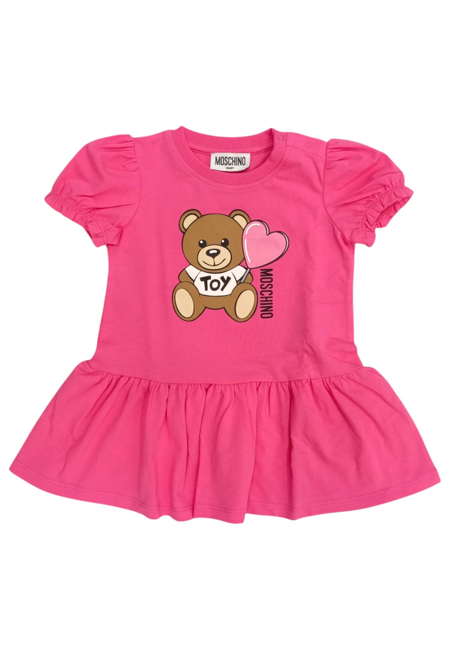 moschino Moschino - Abito 50533 Fuxia C/orso E Cuore MDV0CK LBA00 - 4