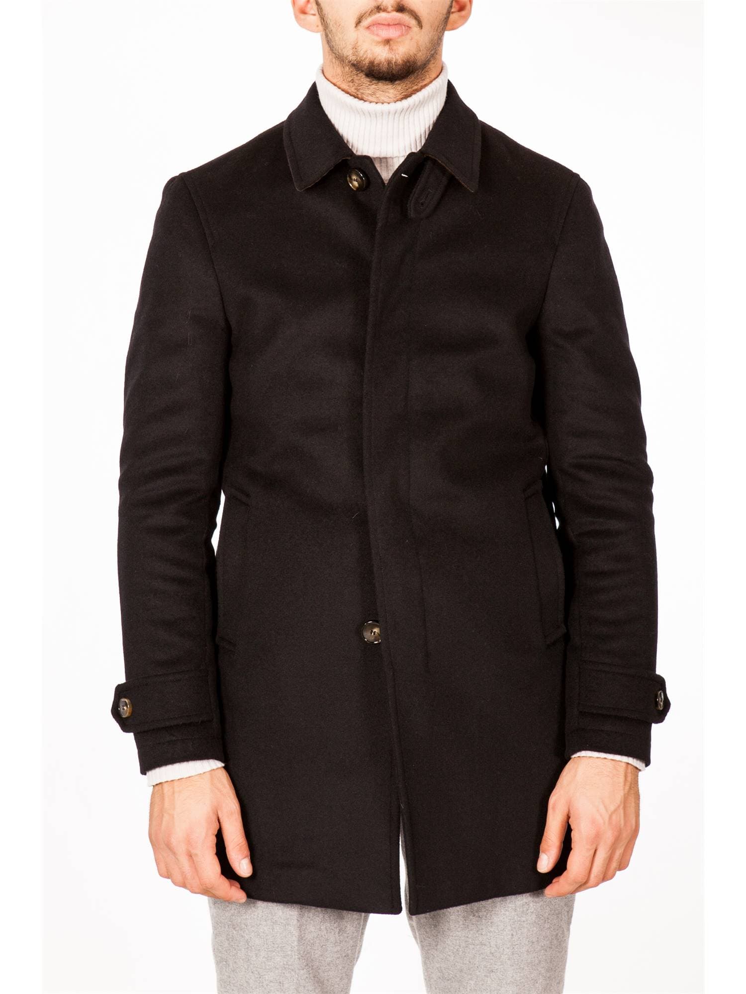 JULIAN KEEN Cappotto Uomo Julian Keen J1115B/T7528 80 NERO - 4
