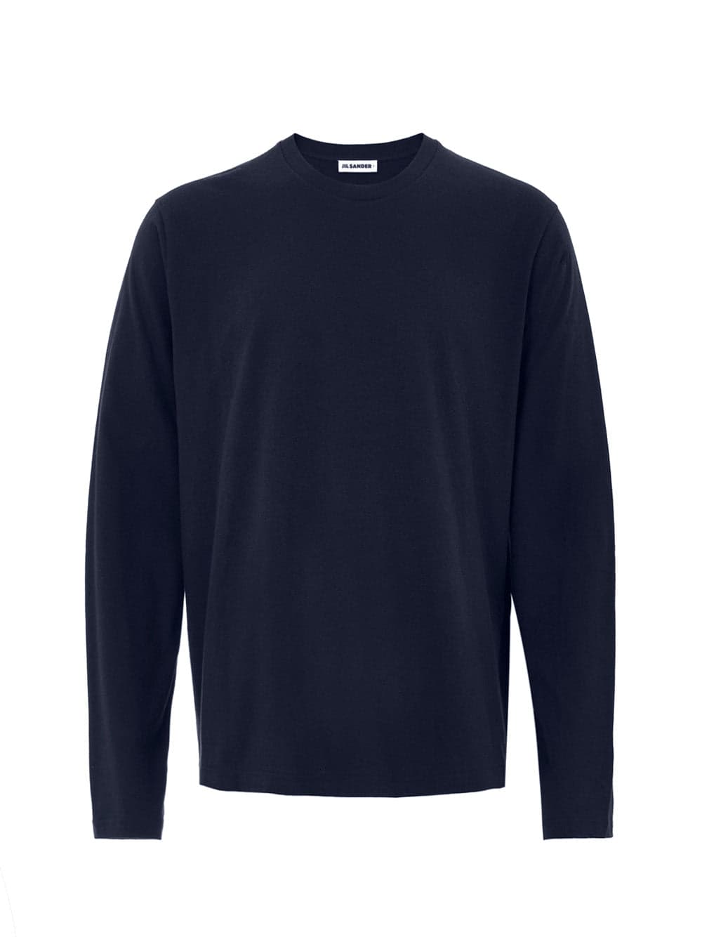 JIL SANDER T-Shirt Blu Maniche Lunghe con Logo Ricamo Jil Sander - 6