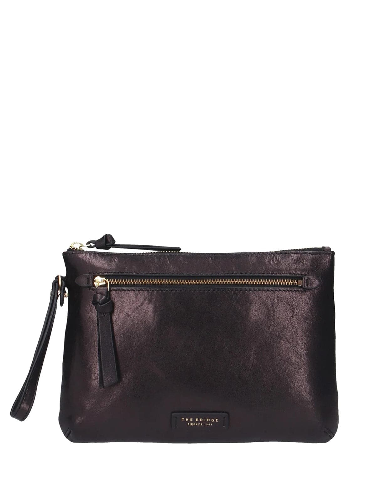 THE BRIDGE The Bridge - Borsa a Mano Marrone e Nera da Donna