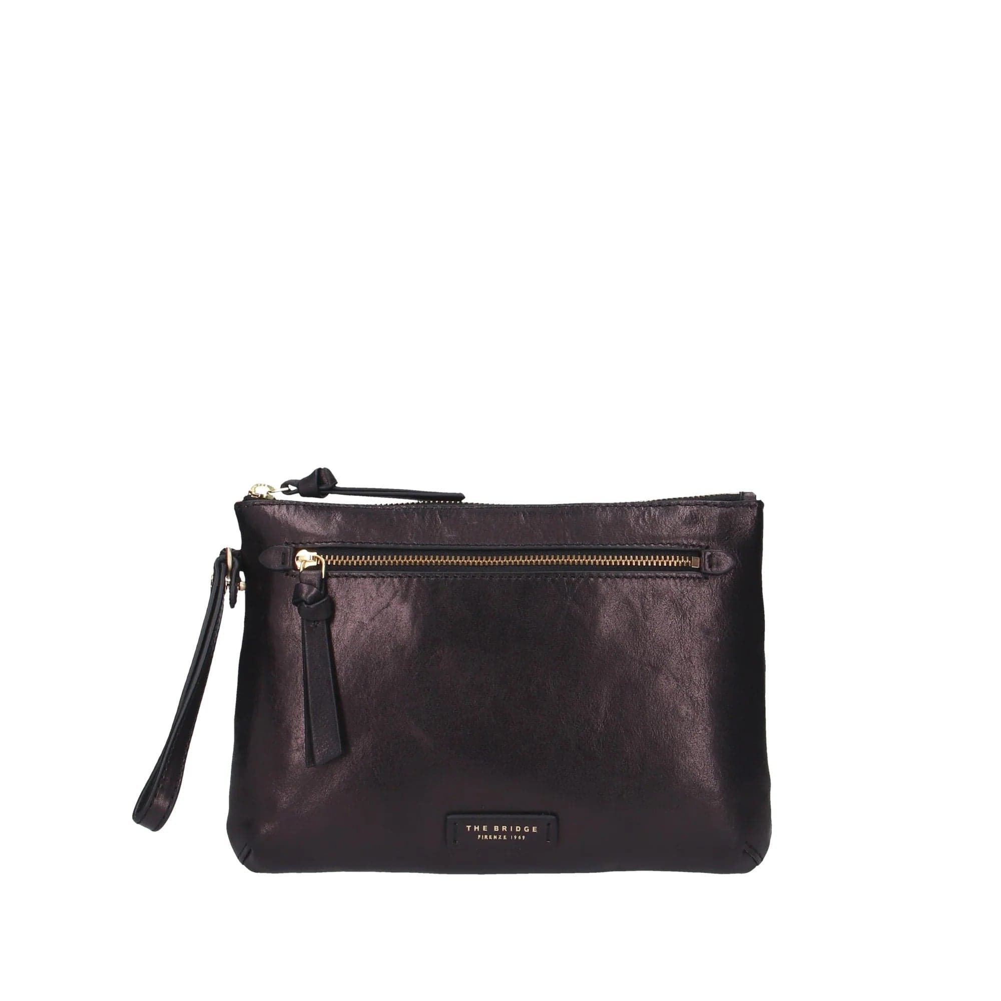THE BRIDGE The Bridge - Borsa a Mano Marrone e Nera da Donna - 2