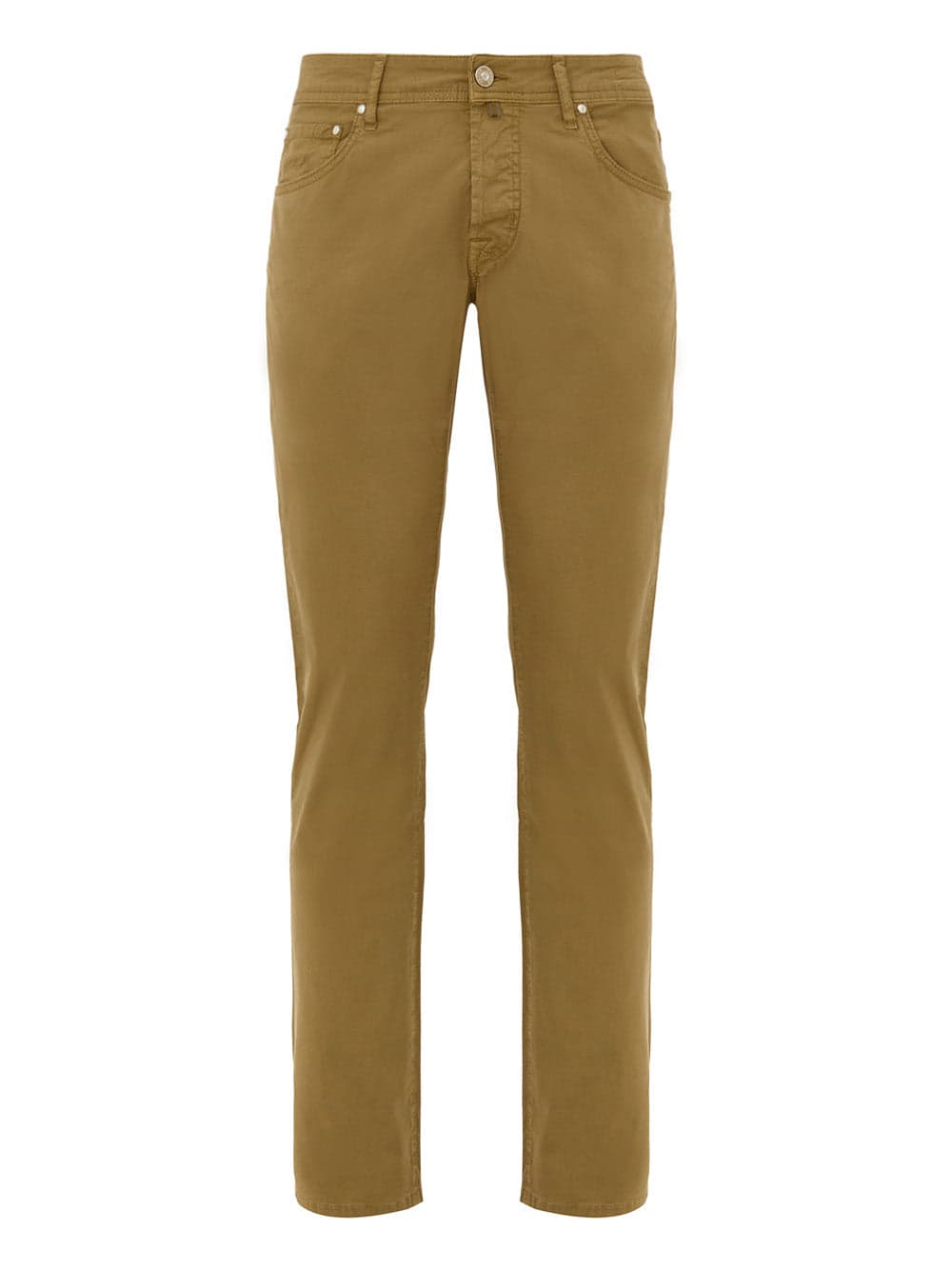 Jacob Cohen Pantaloni Nick in Cotone Stretch Ocra - 7