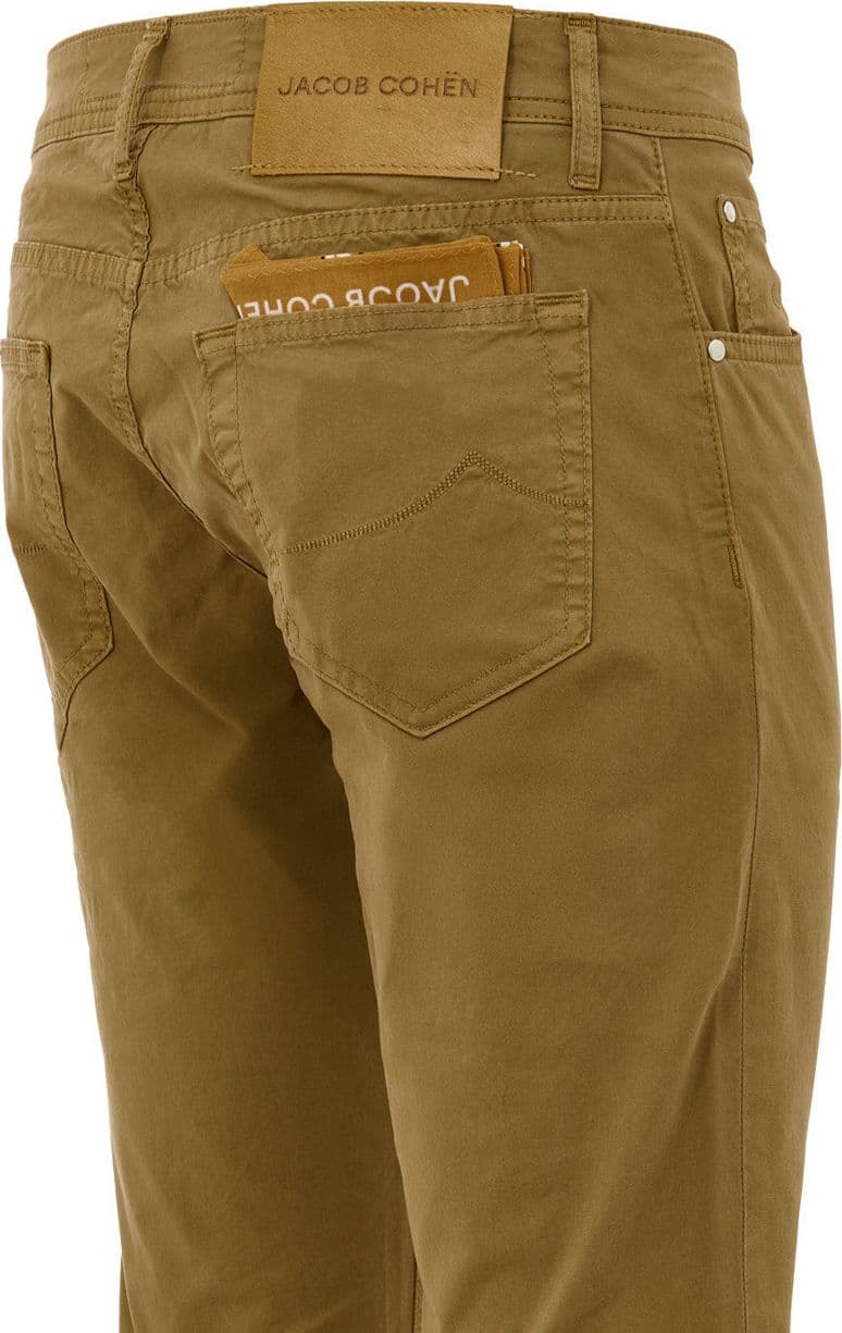 Jacob Cohen Pantaloni Nick in Cotone Stretch Ocra - 3
